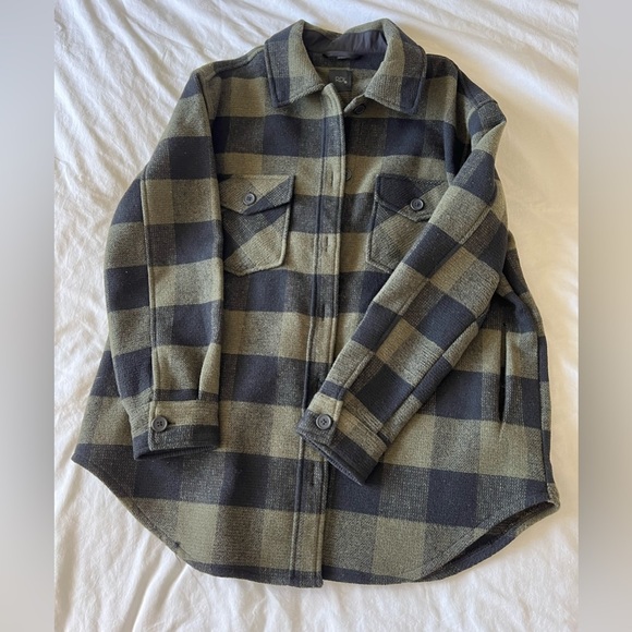 RDI green plaid shacket size XL - Picture 2 of 5